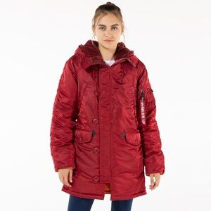 Alpha Industries Parka Jacket - Red